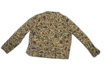 Vintage 60s Kamo Frogskin Duck Hunter Green Jacket Medium 1970s Us