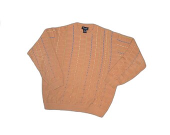 Vintage Tosani Canada Coogi Style Abstract Pullover Dot Sweater Large Oversized