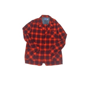 Vintage 60s Men’s Pendleton 100% Virgin wool flannel plaid  Shaket Shirt