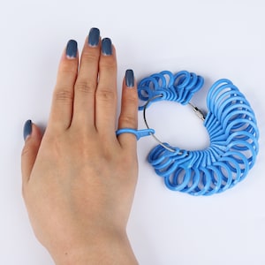 Kunststoff-Ringmaß, 0-13 US, Fingermaß, Ringmesswerkzeug, A-Z UK Größe, volle und halbe Größe, keine Viertelgröße