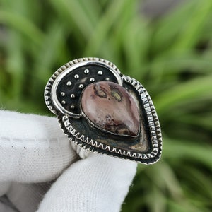 Coffee Bean Jasper Ring 925 Sterling Silver Ring Ring Size 7 Stylish Ring Handmade Dainty Jewelry Fantastic Gemstone Jewelry Bridesmaid Gift