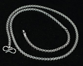 Handmade 925 Sterling Silver Chain: Unique Pendant Necklace, 18"