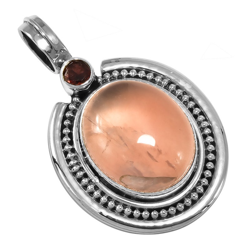 Gorgeous Natural Imperial Jasper Gemstone Women Pendant Silver Jewelry Genuine Gemstone Handmade Ethnic 925 Sterling Silver Pendant 4.7 CM