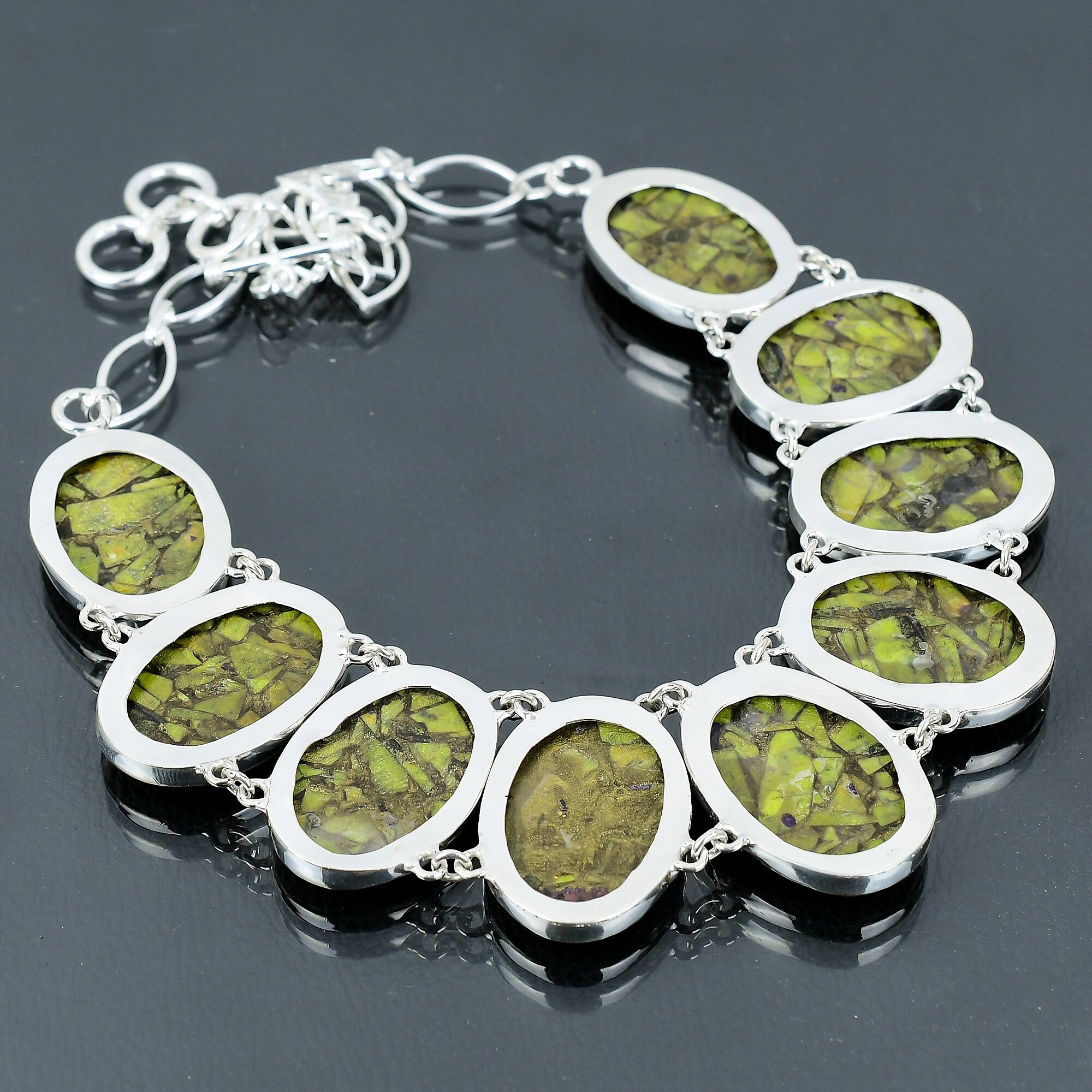 Ciondolo Gioielli Argento Sterling 925 Pietra Preziosa Rutilo