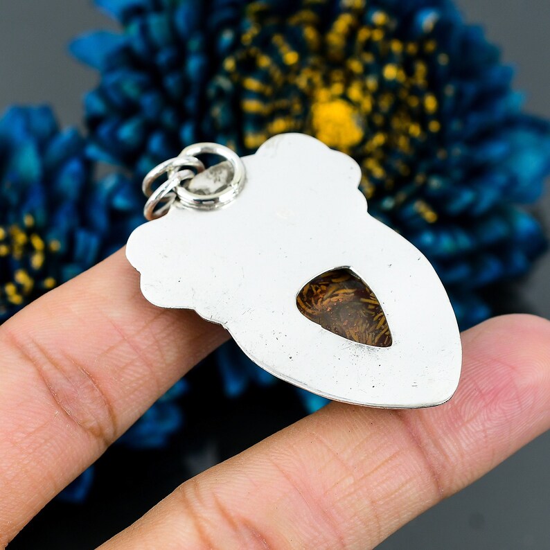 Exquisite Mariam Jasper Honey Bee Pendant 18K Gold Plated Etsy