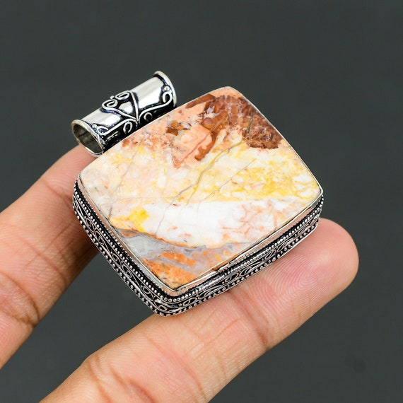 Pendentif Vintage En Pierre D'agate - Motif Animal, Unisexe, Occasion