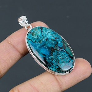 Chrysocolla Pendant 925 Sterling Silver Pendant Handmade Brand New Pendant Gemstone Silver Jewelry Wedding Gift Natural Chrysocolla Jewelry