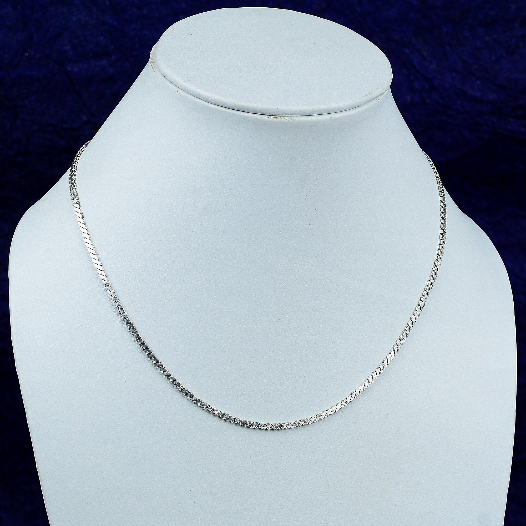 Silver Chain For Women Genuine 925 Sterling Silver Necklace Curb