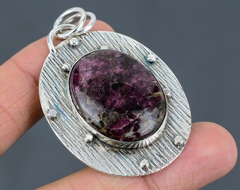 ピンクトルマリンのシルバー手作りペンダント ハンドメイドピンクトルマリン925スターリングシルバーペンダント