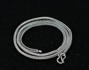 Silver Chain 925 Sterling Silver Chain Handmade Jewelry Silver Jewelry Chain For Pendants Silver Necklace Chain Gift For Mom Pendant Chain