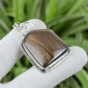 Boulder Opal Pendant 925 Sterling Silver Pendant Natural Stone Pendant Gemstone Pendant Handmade Boulder Opal Jewelry Special Occasion Gift