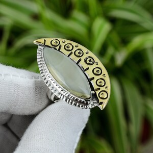 Imperial Jasper Ring 925 Sterling Silver Ring Adjustable Ring 18K Gold Plated Gemstone Ring Handmade Jewelry Gift For Bridal Brand New Rings