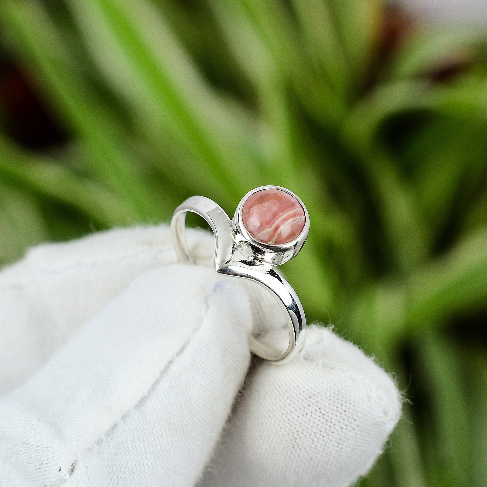 Anillo de rodocrosita 925 Anillo de plata esterlina Tamano 9 Hermoso anillo de joyeria hecho a mano Regalo para su anillo de piedras preciosas muy bonito Anillo de bodas Etsy Mexico