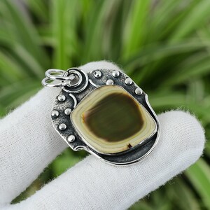 Imperial Jasper Pendant 925 Sterling Silver Pendant Natural Stone Pendant Gemstone Pendant Handmade Jewelry Engagement Gift Gift For Mother
