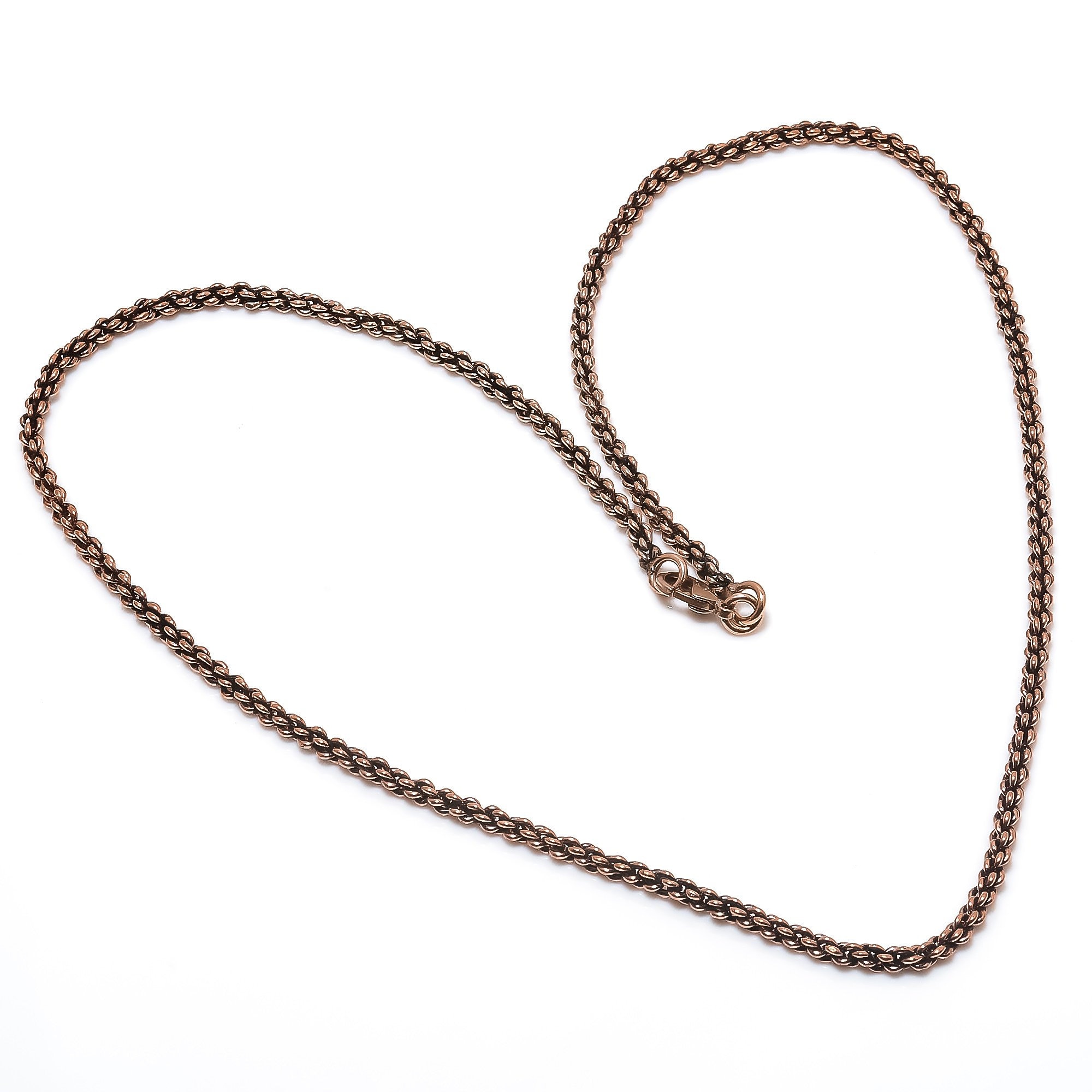 Copper Chain Necklace Pure Copper Chain Handmade Jewelry Chain Etsy