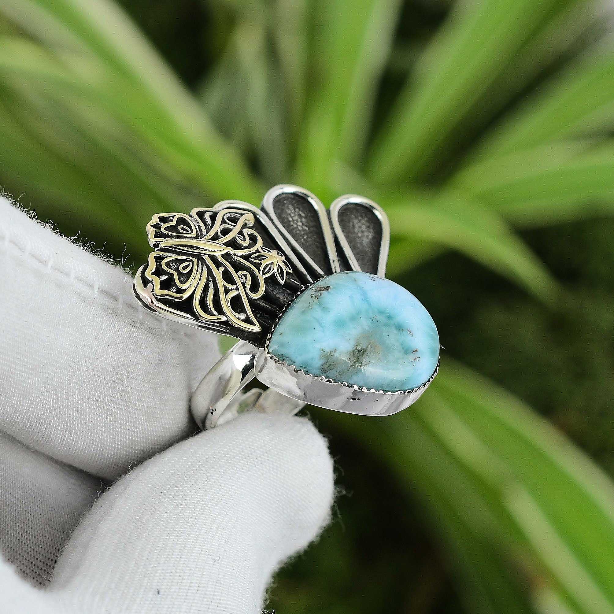 シルバー925リング、チェーン編みデザイン、結婚、婚約、記念日の