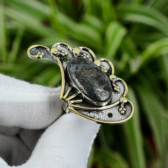 Marcasite Ring 925 Sterling Silver Ring Adjustable Ring 18K Gold Plated Handmade Ring Premium Jewelry Genuine Gemstone Ring Engagement Ring Etsy Canada
