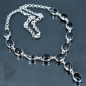 Handmade Picasso Jasper Necklace: Sterling Silver Adjustable Chain