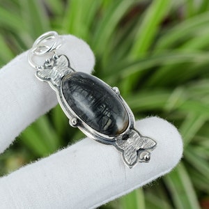 Picasso Jasper Pendant 925 Sterling Silver Pendant Handmade Antique Jewelry Original Gemstone Pendant Special Occasion Gift Elegant Jewelry