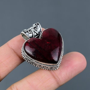 Red Fire Labradorite Pendant 925 Sterling Silver Pendant Brand New Vintage Pendant Gemstone Jewelry Handmade Pendant For Gift Dainty Jewelry