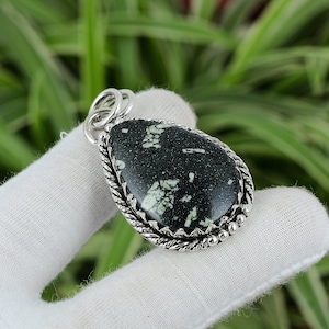 Chrysanthemum Pendant 925 Sterling Silver Pendant High Quality Gemstone Pendant Handmade Pendant For Gift Festival Jewelry Mother&#39;s Day Gift