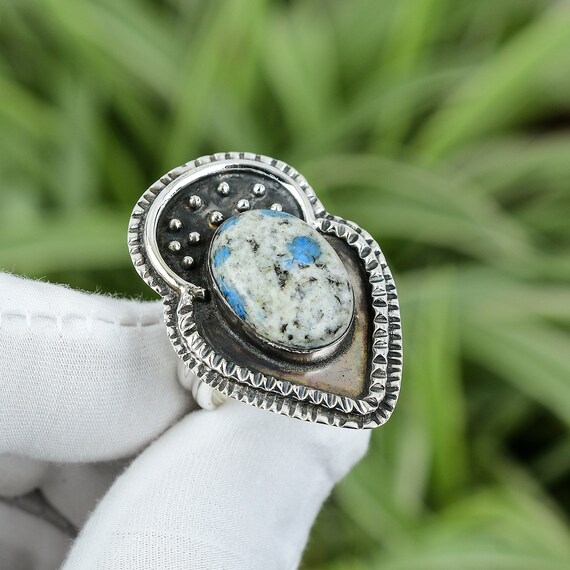 K2 Jasper Ring 925 Sterling Silver Ring Ring Size 8 Gorgeous