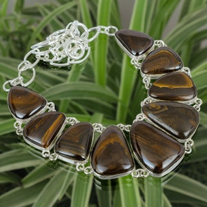 Boulder Opal 925 Sterling Silver Necklace - Handmade Gemstone Bridal Jewelry