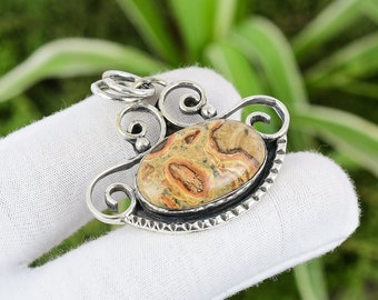 Copper Dolomite Oval Pendant main image 0