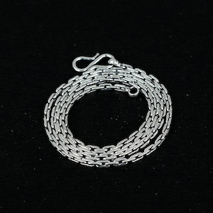 Silver Chain 925 Sterling Silver Chain Silver Jewelry Oxidized Chain Necklace For Chain Handmade Chain Best Gift For Her Chain For Pendants