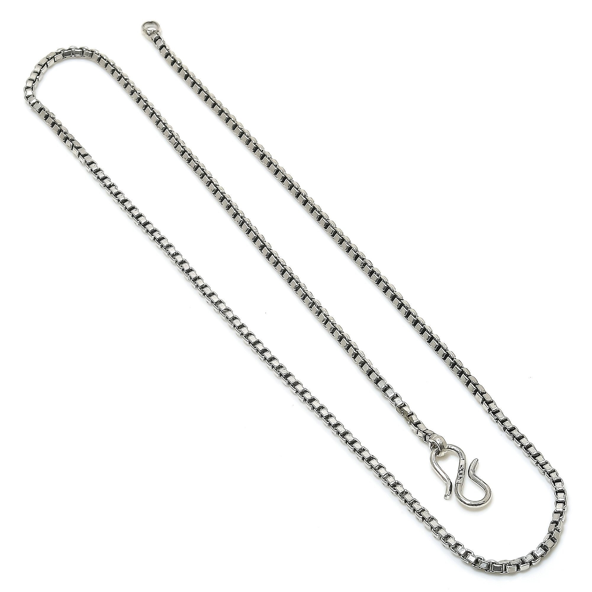 Silver Chain Oxidized Chain 925 Sterling Silver Chain Silver Chain Oxidized Chain 925 Sterling Silver Chain