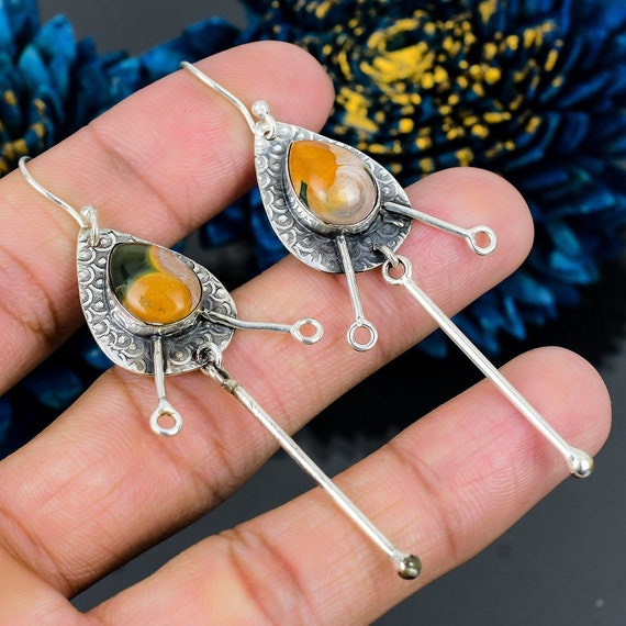 Ocean jasper earrings sale