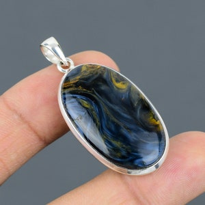 Pietersite Pendant 925 Sterling Silver Pendant Awesome Gemstone Pendant Handmade Women Pendant Statement Jewelry Gift For Her Decent Pendant