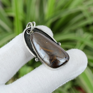 Boulder Opal Pendant 925 Sterling Silver Pendant Very Pretty Gemstone Pendant Handmade Boho Jewelry Latest Design Pendant Wedding Pendant