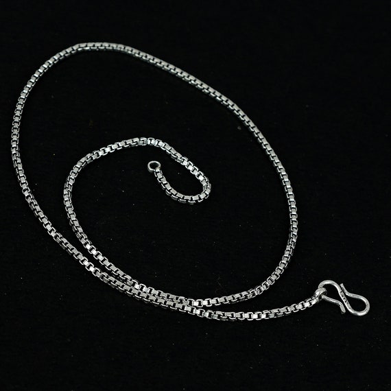 Silver Chain Oxidized Chain 925 Sterling Silver Chain Silver Chain Oxidized Chain 925 Sterling Silver Chain