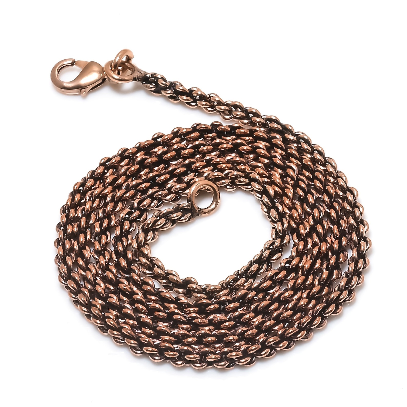 Copper Chain Necklace Pure Copper Chain Handmade Jewelry Chain Etsy