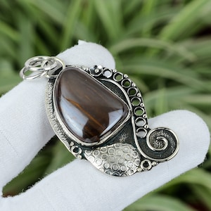Boulder Opal Pendant 925 Sterling Silver Pendant Genuine Gemstone Pendant Handmade Boho Pendant Special Occasion Gift Latest Design Jewelry