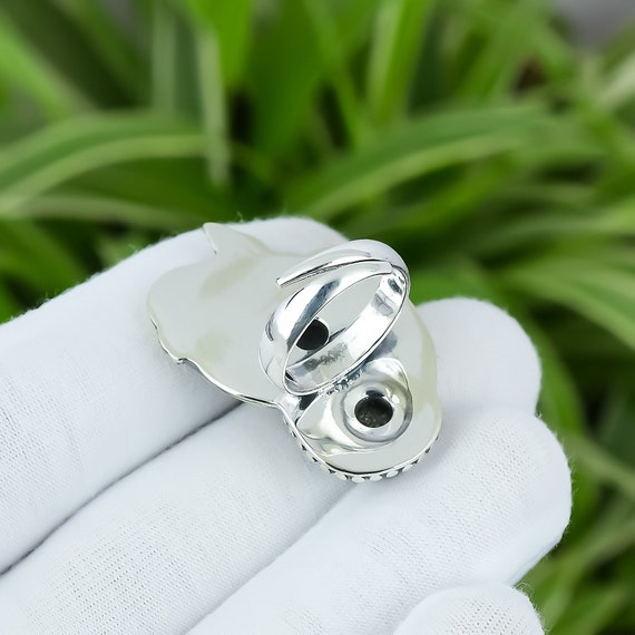 Bague Marcassite 925 Bague en argent sterling Bague reglable 18K Plaque Or Fait Main Gemstone Bague Perroquet Bague Boho Bijoux Cadeau de mariage Etsy France