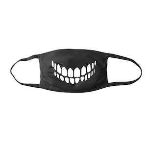 Teeth Face Mask, Big Teeth face mask, face covering, Colgate smile face mask, funny mask, funny face covering