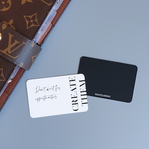 Tarjetas de diario del planificador IMPRESAs, tarjetas de bolsillo, tarjetas motivacionales, tarjetas de presupuesto, tarjetas de diario, tarjetas de notas, mínimo con cotización inspiradora