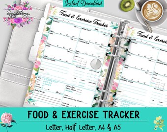 daily food diary etsy