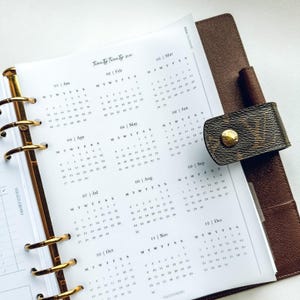 Calendario A5 impreso 2026, calendario minimalista, planificador de pared 2026, calendario de oficina, inserto de planificador A5, planificador A5 2026