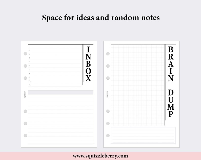 PRINTED Notes Pages Lined Paper to Do List With Checkboxes | Etsy
