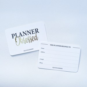 GEDRUKTE Planner Obsessed Gold Journaling Kaarten, Pocket Cards, Motiverende kaarten, Offerte kaarten, Note Cards, Minimaal met inspirerende Offerte
