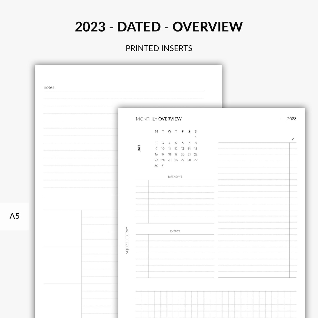 2023 Monthly Planner Template - Fully Editable With Canva
