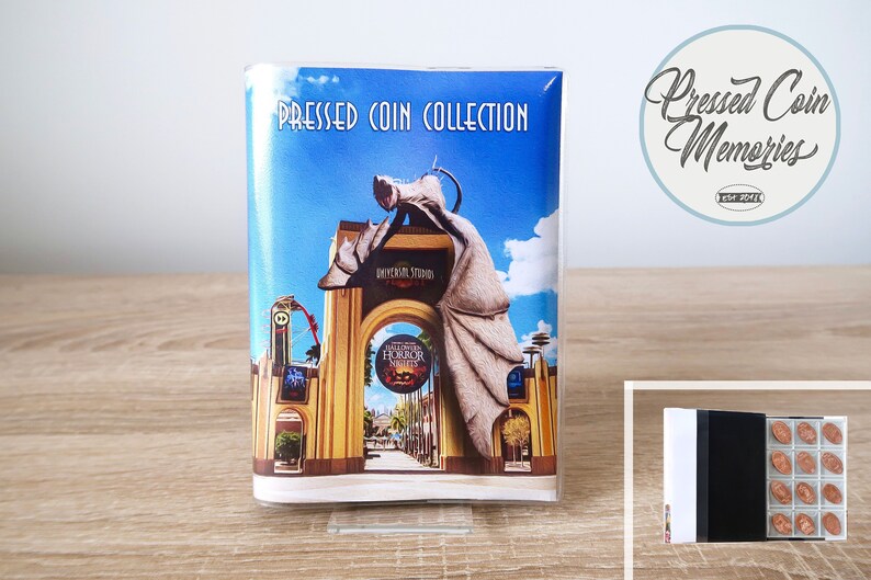 Pressed Penny Collection Book Universal Studios Florida Etsy