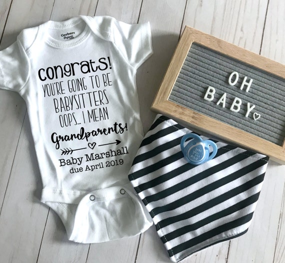 grandma onesie announcement