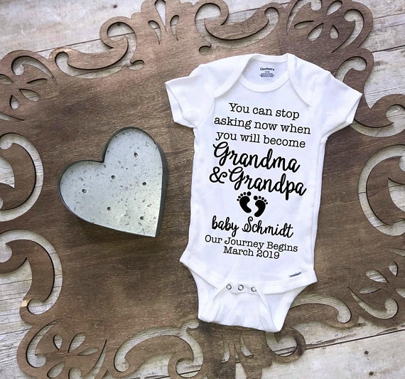 You/'re Going To Be A Grandfather Personalised Due Date Pregnancy Announcement
