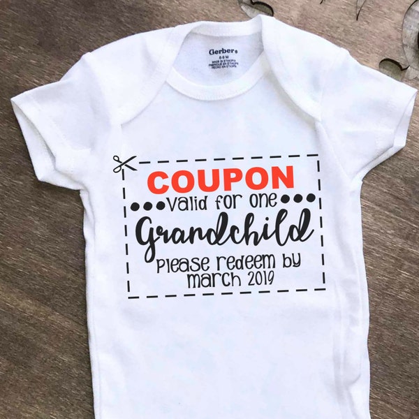 Funny Pregnancy Announcement for Grandparents | Pregnancy Announcement Onesie® for Grandparents | Grandma Grandpa Baby Announcement Onesie®