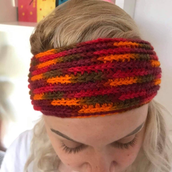 Hair accessories Crochet headband Handmade turban Hair decor Ear warmer Colorful headband Ski ear warmers Ear band Simple headband