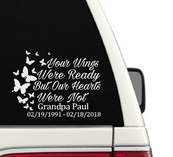 In Loving Memory Car Decals >> In Loving Memory Car Decal Window Memorial Sticker Decal Personalized Name Butterflys In Loving Memory Car Decals >> In Loving Memory Car Decal Window Memorial Sticker Decal Personalized Name Butterflys